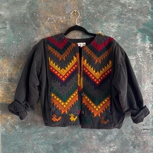 Vintage Guatamalan Tapestry Jacket in Large
